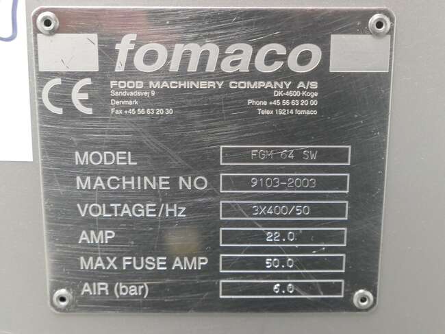 Fomaco brine injector